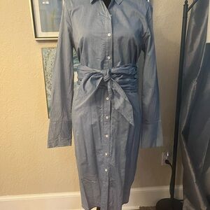 Belted Chambray dress
